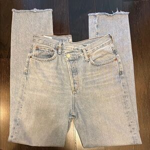 Agolde Blue Cropped Ankle Jeans sz 26